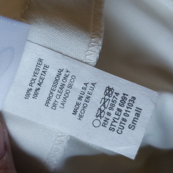 NWT Ivory Strapless Formal Midi Formal/Wedding - Picture 6 of 9